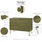 Manhattan Comfort DUMBO Dresser in Olive Green DR001-OG - alternate 9